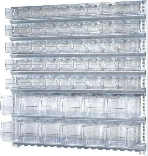 Wandsystem H1000xB1010mm STA verz.m.Sichtlagerkästen 45 x MK5,12 x