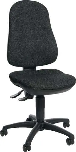 Bürodrehstuhl m.Permanentkontakt anthrazit 420-550mm o.Lehnen Trgf.110kg