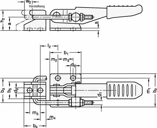 Verschluss-Spanner GN 851 STA Haltekraft FH 1600 N GANTER