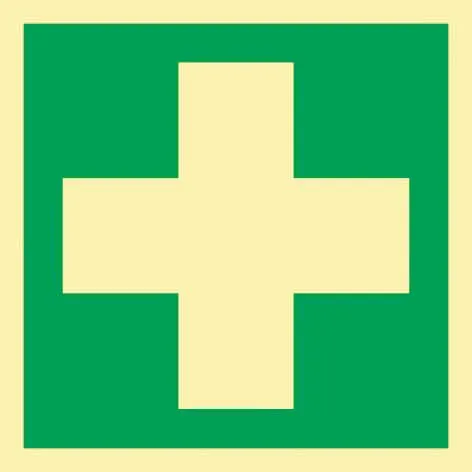Rettungszeichen ASR A1.3/DIN EN ISO 7010 /DIN 67510 L148xB148mm Erste Hilfe Ku.
