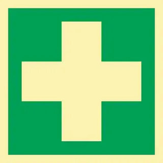 Rettungszeichen ASR A1.3/DIN EN ISO 7010 /DIN 67510 L148xB148mm Erste Hilfe Folie