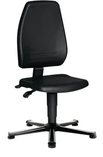 Arbeitsdrehstuhl PROMAT Bodengleiter Integralschaum schwarz 440-620mm PROMAT