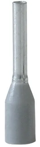 Aderendhülse L.L1/L2 14,0/8,0mm grau m.Ku.-Kragen 0,75 (AWG 18) mm²