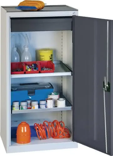 Werkzeug-/Beistellschrank H1000xB500xT500mm 1Schubl.,2BD