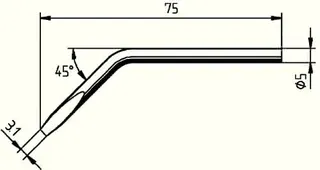 Lötspitze Serie 052 abgew.B.3,1mm 0052 JD/SB ERSA – Bild 2