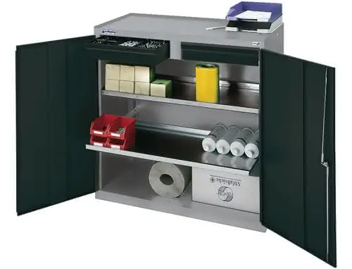 Werkzeug-/Beistellschrank H1000xB1000xT500mm 2Schubl.2BD