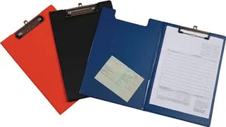 Schreibmappe Krt.m.ausziehb.Hakenöse DIN A4 blau VE 12 St.EICHNER