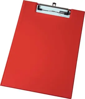 Schreibmappe Krt.m.ausziehb.Hakenöse DIN A4 rot VE 12 St.EICHNER