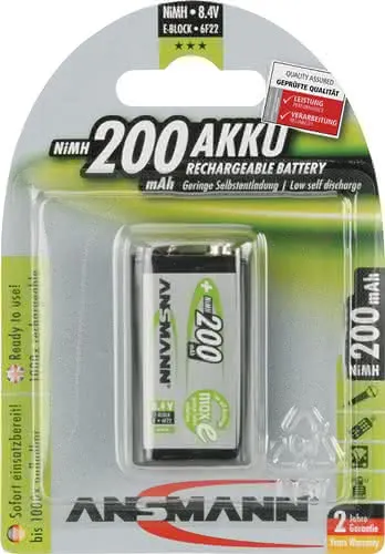 Akkuzelle maxE 8,4 V 200 mAh 9V E-Block HR9V 1 1St./Blister ANSMANN