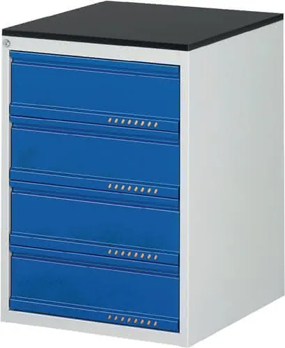 Schubladenschrank BK 650 H820xB580xT650mm grau/blau