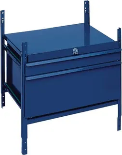 Schubladenelement LOGS 100 H520xB540xT390mm 2 Schubl.abschl.blau