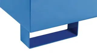 Auffangwanne 215l L1200xB800xH360mm Stahlbl.m.Gitterrost enzianblau PROMAT – Bild 4