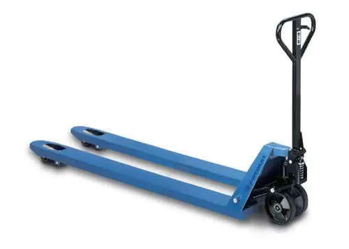 Gabelhubwagen Gabel-L.2000mm Trgf.2000kg STA taubenblau PUR/PUR PROMAT