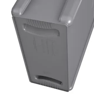 Wertstoffsammler 60l H635xB279xT558mm grau m.Lüftungskanälen – Bild 2