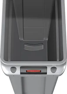 Wertstoffsammler 60l H635xB279xT558mm grau m.Lüftungskanälen – Bild 3