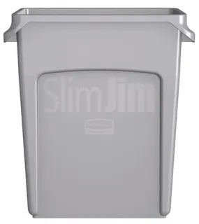 Wertstoffsammler 60l H635xB279xT558mm grau m.Lüftungskanälen – Bild 4