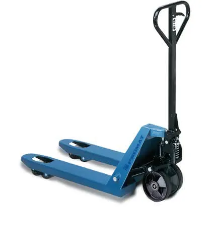 Gabelhubwagen Gabel-L.800mm Trgf.2500kg STA taubenblau PUR/PA PROMAT