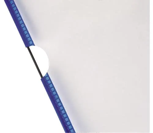 Sichttafel PVC m.Drahtrahmen ku.-ummantelt blau DIN A4 reflexionsfrei