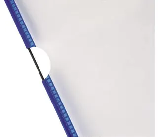 Sichttafel PVC m.Drahtrahmen ku.-ummantelt blau DIN A4 reflexionsfrei