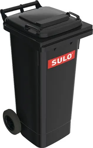 Müllgroßbehälter 80l HDPE anthrazitgrau fahrbar,n.EN 840 SULO