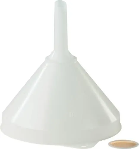 Trichter D.208/20mm H.218mm HD-Polyethylen natur m.Sieb HÜNERSDORFF