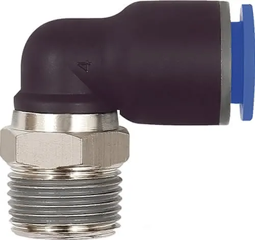 L-Steckverschraubung Bl.Ser.AG R 1/8 Zoll SW 10mm