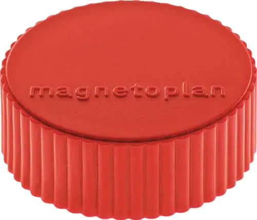 Magnet Super D.34mm rot MAGNETOPLAN