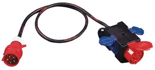 Kompaktverteiler m.Zuleitung CEE-16 A,5-polig 1xCEE 16 A,2x230V