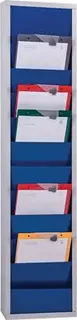 Werkstattplaner H1278xB315xT74mm ultramarinblau 1-reihig
