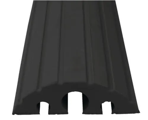 Schlauch- u.Kabelbrücke L1200xB210xH65mm Vollgummi schwarz