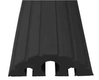 Schlauch- u.Kabelbrücke L1200xB210xH65mm Vollgummi schwarz