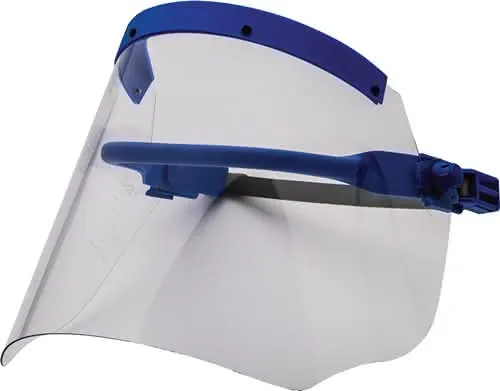 Elektrikerschutzschild glasklar,m.Helmha lterung 500x250mm