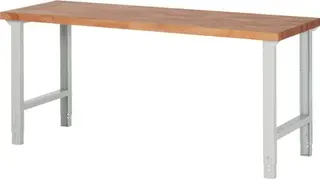 Werkbank Ser.BK 650 B2000xT700xH790-1140mm Buche massiv