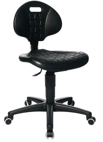 Arbeitsdrehstuhl Tec 20 Rl.Polyurethanschaum schwarz