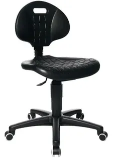 Arbeitsdrehstuhl Tec 20 Rl.Polyurethanschaum schwarz