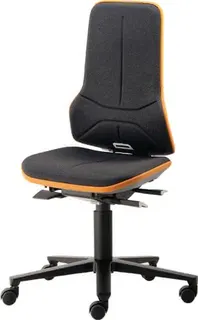 Arbeitsdrehstuhl Neon Rollen o.Polsterelement orange 450-620mm