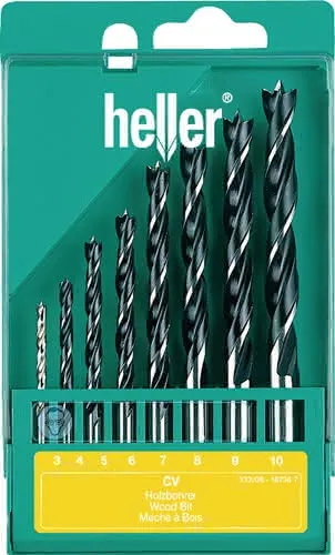 CV Holzspiralbohrersatz 8tlg.D.3,4,5,6,7,8,9,10mm CV-Stahl