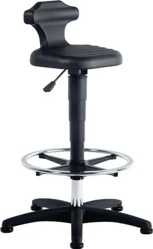 Sitz-/Stehstuhl Flex Integralschaum Sitz-H.510-780mm m.Fußring BIMOS