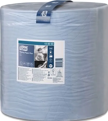 Putztuch TORK 130050 L340xB369ca.mm blau 2-lagig,Hybrid Rl.TORK