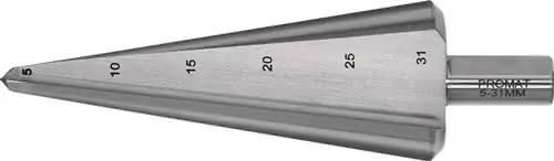 Blechschälbohrer Bohrber.5-31mm HSS Gesamt-L.103mm Z.2 PROMAT