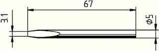 Lötspitze Serie 032 meißelförmig B.3,1mm 0032 KD/SB ERSA – Bild 2