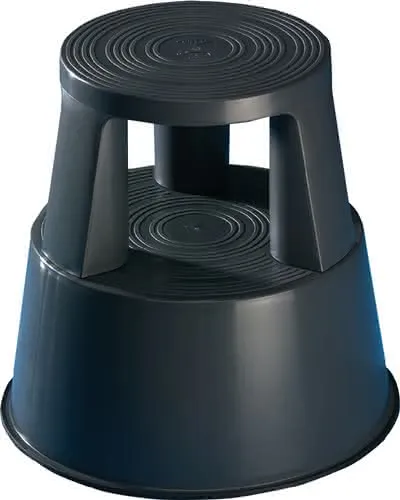 Rollhocker Ku.grau H.mit/o. Belastung 425/430mm D.oben 290mm D.unten 440mm