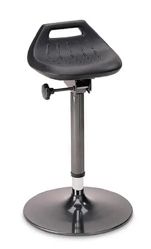 Stehhilfe Integralschaum Sitz-H.650-850mm STA anthrazit Tellerfuß