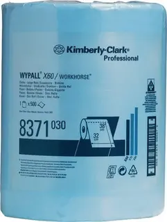 Wischtuch WYPALL X60 8371 L380xB315ca.mm blau 1-lagig,perforiert,geprägt