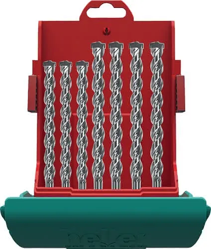 Hammerbohrersatz MAXXBOX Bionic Pro SDS-plus 7-tlg.SDS-plus Ku.-Box HELLER