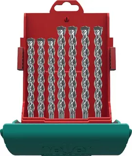 Hammerbohrersatz MAXXBOX Bionic Pro SDS-plus 7-tlg.SDS-plus Ku.-Box HELLER