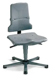 Arbeitsdrehstuhl Sintec A BodengleiterPP grau 430-580mm BIMOS