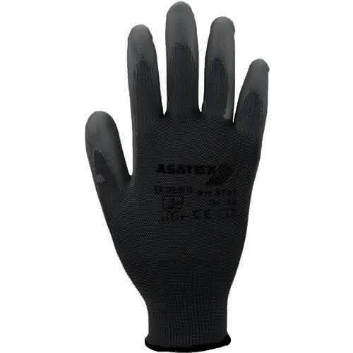 Handschuhe Gr.8 grau EN 388 PSA II Nyl.m .PU ASATEX