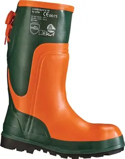 Forstsicherheitsstiefel Ulme Gr.44 oliv/ orange Naturkautschuk