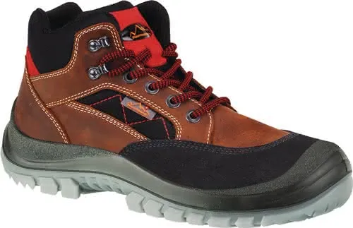 Sicherheitsstiefel Sherpa Gr.43 braun/ro t S3 EN20345 Leder REMISBERG